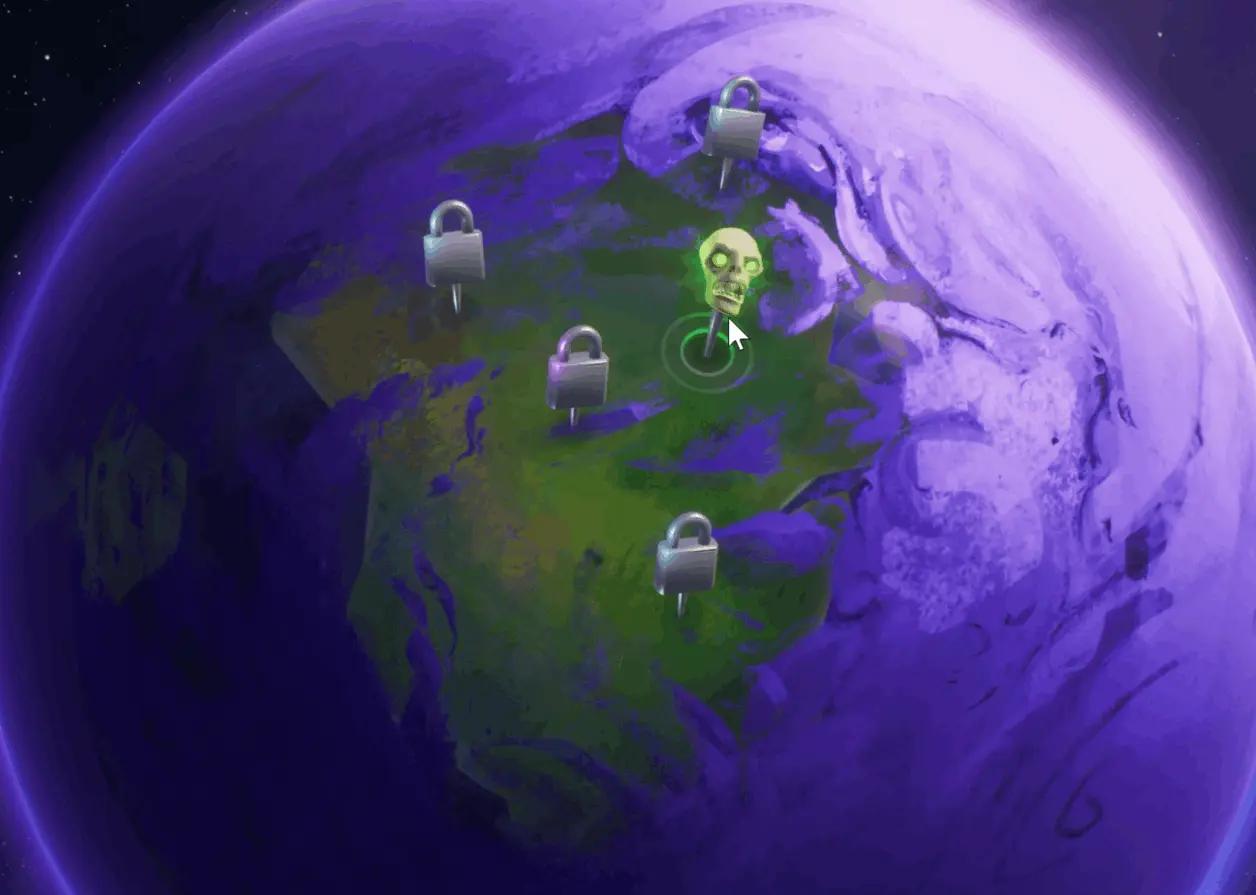 Mapa misji w Fortnite Ratowanie Świata